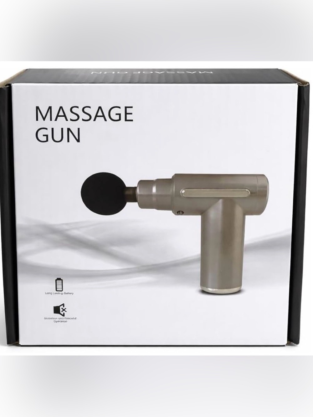 Silver Massage Gun Handheld Percussion Massager NWT